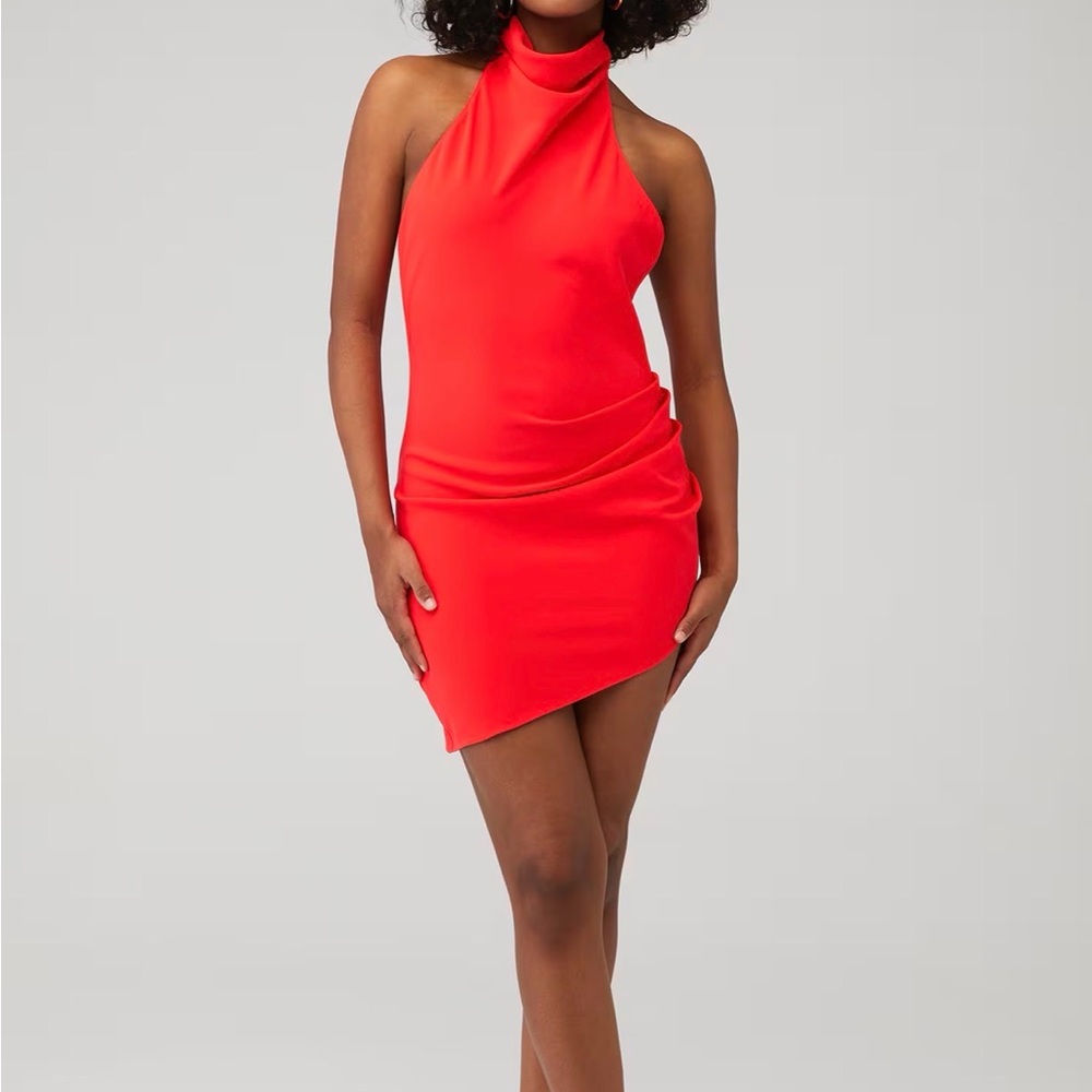 Amanda Uprichard Samba Halter Mini Dress